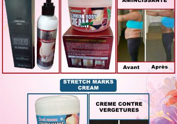 CRÈMES AMINCISSANTES ET CONTRE LES VERGETURES