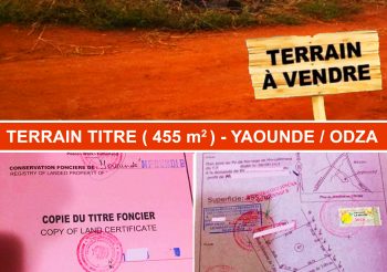 TERRAIN TITRE A VENDRE – Yaoundé/ODZA